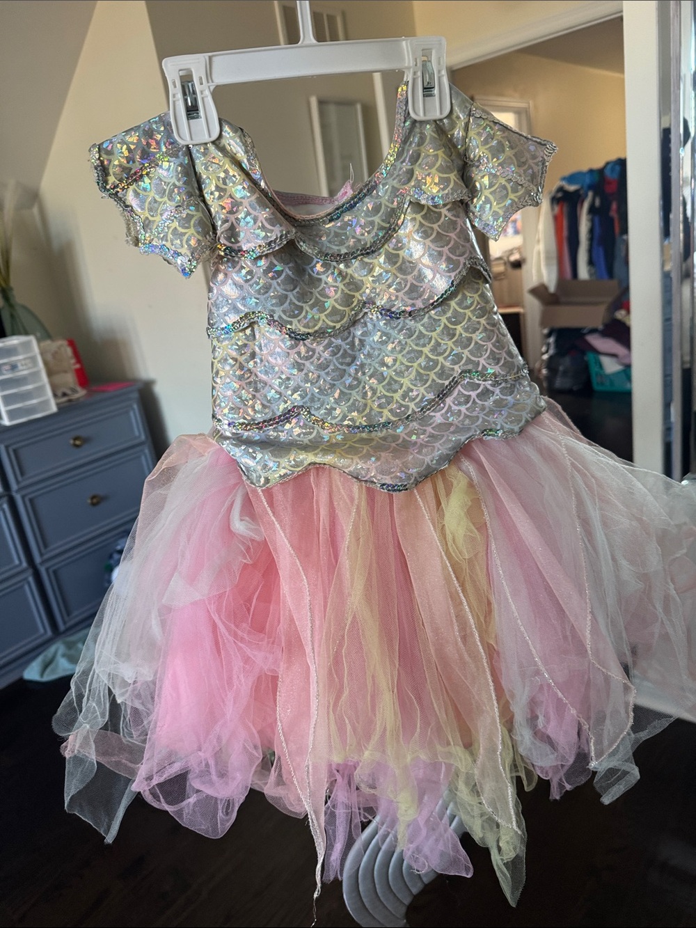 Little girl Mermaid Tutu Costume Halloween 3/4 5/6